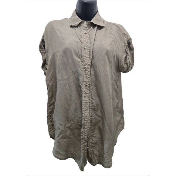 American Eagle Outfitters Tops - American Eagle Outfitters 100% Silk Boyfriend Fit Shirt - Size Small